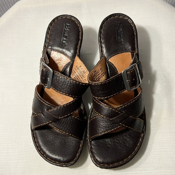 Born Brown Leather Sandals size 8/39 - Picture 8 of 8